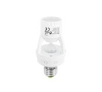 Zarivy Sensor infrarrojo con base E27 (máx: 60W LED) para detección de movimiento y control de iluminación eficiente.