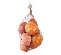 Zarivy Set de 9 Calabazas Decorativas en Red, Medidas: 29x18x12 cm, Ideal para decoración de otoño y Halloween.