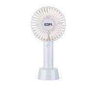 Zarivy Ventilador de mano recargable 4.5W, dimensiones 10.6x6.5x22cm, ideal para refrescar y llevar en viajes o actividades al aire libre.