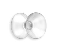 Zarivy Ventosa Doble Transparente diámetro 31 mm, Ideal para Fijar Objetos en Superficies Lisas y facilitar su Uso en diversas Aplicaciones.