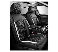 ZARUX Funda Asiento Coche para Alfa Romeo Giulietta, Fundas Asientos Coche Universales, Juego Completo de Fundas de Cuero Impermeables, Funda De Asiento De Coche-5 Piel Plazas (Color : D(White))