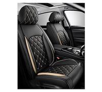 ZARUX Funda Asiento Coche para Seat Leon Mk2 Leon Mk3, Fundas Asientos Coche Universales, Juego Completo de Fundas de Cuero Impermeables, Funda De Asiento-5 Plazas (Color : A(Gold))