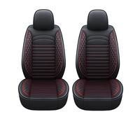 ZARUXCHA Coche Fundas Asientos para Peugeot 5008 2009-2023 2024 2025, Cuero Coche Fundas Asientos Impermeables Transpirable Coches Interior Accesorios, 5 Plazas(Black Red)