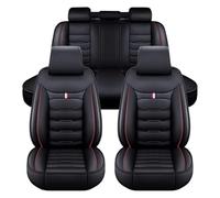 ZARUXCHA Fundas Asientos Coche, para Honda HR-V HRV 2022 2023 2024, Juegos de Cubreasientos Cuero Impermeables Coche Fundas Asientos Interior Accesorios(C(Black Red))