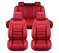 ZARUXCHA Fundas Asientos Coche para Jeep Cherokee/Liberty KK 2008 2009 2010 2011 2012, Juegos de Cubreasientos Cuero Impermeables Coche Fundas Asientos Interior Accesorios(Red)