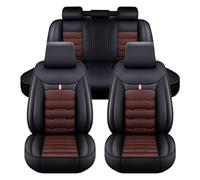 ZARUXCHA Fundas Asientos Coche, para Peugeot 208 2019-2023 2024, Juegos de Cubreasientos Cuero Impermeables Coche Fundas Asientos Interior Accesorios(D(Black Coffee))