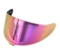 ZARZAVT Smoke Revo CWR-F2 - Visera de espejo morado rojo para Shoei RF-1400 | Lente de espejo de alta reflexión, 99 % de protección UV, lista para pinlock, a prueba de reflejos para conducción soleada en