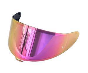 ZARZAVT Smoke Revo CWR-F2 - Visera de espejo morado rojo para Shoei RF-1400 | Lente de espejo de alta reflexión, 99 % de protección UV, lista para pinlock, a prueba de reflejos para conducción soleada en