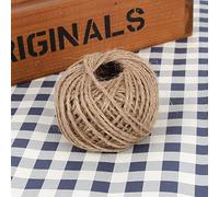 ZASCHMOY 1 Rollo de Cuerda de Cáñamo Marrón, Cuerda de Yute Natural de 30M para Fabricación de Joyas, Decoración Artesanal y Envoltura de Regalos, Duradera y Ecológica