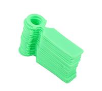 ZASCHMOY 100 Uds. Etiquetas Colgantes de Plástico para Plantas, árboles, Viveros, Decoración de Jardín, Color Blanco, Marcadores de Nombres de Semillas Duraderos, Impermeables y Reutilizables (GREEN)