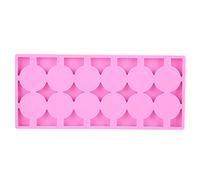 ZASCHMOY 12 Moldes para Paletas de Silicona de Forma redonda: Alta Resistencia Al Calor, Bandeja de Postre No Tóxica, Ideal para Bricolaje con Familia y Niños, Perfecto para Pasteles y Galletas de