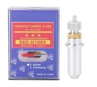 ZASCHMOY 15pcs Cuchillas de Cortador de Tungsten Carburo con Soporte para Corte de Vinilo - 30, 45, Herramientas de Corte de Plotter de Precisión de 60 Grados