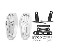 ZASCHMOY 2 Protectores de Mano para Motocicleta, Accesorio Universal de Policarbonato para Motocicleta, Protectores de Manillar Negros Duraderos para Mayor Protección y Seguridad de las Manos