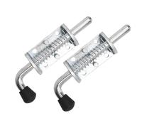 ZASCHMOY 2 uds. Pasador de Pestillo con Resorte de 6 Pulgadas, Pestillo de Alta Resistencia, Cerradura de Puerta para Portón Trasero, Remolque, Carro, Garaje