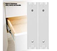 ZASCHMOY 2 Unids/set Mini Guía Deslizante Suave y Duradera de Aleación de Aluminio para Gabinete de Cajones de 140mm-diseño Seguro No Tóxico para Deslizamiento sin Esfuerzo (70 mm de largo)