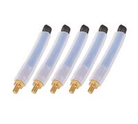 ZASCHMOY 5 Cepillos de Limpieza de Cuentas de Soldadura de Fibra con Cabeza de Latón - Herramientas de Limpieza de Alta Resistencia para Soldaduras MIG, TIG y por Puntos - Longitud Ajustable, (M6)