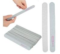 ZASCHMOY 50pcs 180/240 Archivos de Uñas Profesionales, Tableros Emory de Doble Cara, Kit de Pedicura de Manicura Lavable Reutilizable para Salón de Uñas en el Hogar