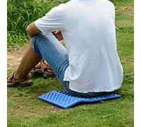ZASCHMOY Almohadilla del Asiento del Estadio, Almohadilla para Acampar para Acampar para de Asiento con para Al Aire Libre de Alta Resiliencia, de Cojín de Jardín de Espuma Plegable, de Cojín (Azul
