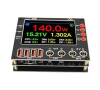 ZASCHMOY Amperímetro de Forma de Onda Probador de Corriente de Voltaje de Doble Canal Pantalla HD de 4 Pulgadas Medición de Escaneo Rápido de Diodos para Diagnóstico de Placa
