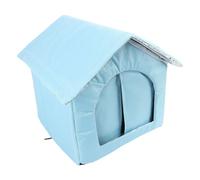 ZASCHMOY Amplio Refugio para Gatos Aislados Al Aire Libre: Recinto de Invierno Resistente Al Agua a Prueba de Clima para Gatos y Perros Pequeños, Gris (Blue)