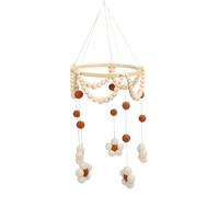 Zaschmoy Baby Mobile, Colgante Baby Mobile, Cuentas de Madera Bolas de Fieltro Suave Decoración de la Guardería Patrón de Patrón, Colgante de Campana de Cama para Recién Nacidos