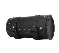 ZASCHMOY Bolsa de Herramientas para Motocicleta - Bolsa de Herramientas Impermeable de Cuero PU Negro con Cierre de Hebilla de 2 Correas para Motocicleta y Automóvil Eléctrico - Multifuncional y