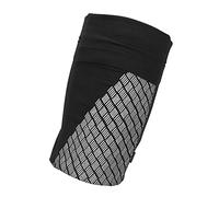 ZASCHMOY Brazalete Reflectante para Teléfono, Brazalete para Correr con Partículas Antideslizantes para Teléfonos Inteligentes y, Color Negro (L)