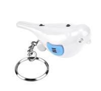ZASCHMOY Buscador de Llave de Silbato LED Inteligente con Llavero de Control de Voz y Azul de la batería: Localizador de Llave Duradero y Conveniente para un Fácil Seguimiento de Artículos (White)