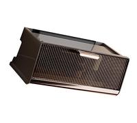 ZASCHMOY Caja de Almacenamiento para Enrutador WiFi Montada en la Pared - Elegante Diseño Beige para Regleta y Gestión de Cables - Gran Capacidad 30x12x22cm (Color Café Tamaño Medio)