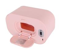ZASCHMOY Calentador de Toallitas para Bebés con Temperatura Constante USB, Calentador de Toallitas Portátil con 5 Temperaturas Ajustables, un Guardián Cálido Adecuado para Varios Tipos de (PINK)