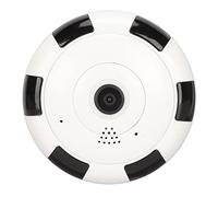 ZASCHMOY Cámara de Seguridad Ojo de, Cámara Panorámica de 2MP y 360 Grados con WiFi, Visión Nocturna, Detección de Movimiento, Audio Bidireccional, para Vigilancia (Enchufe de la UE)