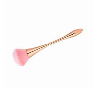 ZASCHMOY Cepillo de Polvo de Uñas Versátil para la Manicura - Quitamena de Polvo de Gran Tamaño de Gran Tamaño con de Oro - Herramienta de Arte de Uñas Ideal para Uso Profesional y Personal (Oro