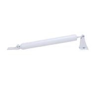 ZASCHMOY Cierrapuertas Cierrapuertas Neumático Blanco de 33 Cm para Puertas Batientes de Madera y Metal - Velocidad de Amortiguación Ajustable para un Cierre Silencioso