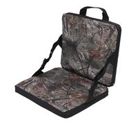 ZASCHMOY Cojín de Asiento Portátil - Patrón de Aguja de Pino Plegable Grueso Impermeable Cojín de Asiento de Estadio para Picnic Al Aire Libre, Camping y Pesca - Cómoda Espuma EPE con Respaldo