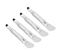 ZASCHMOY Conjunto de Cepillos de Máscara Facial de Doble Extremo - Herramienta de Belleza Cosmética de Silicona 4pcs con de Aluminio para una Fácil Aplicación