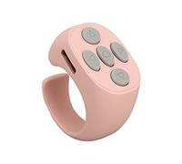 ZASCHMOY Controlador de Anillo Inteligente Bluetooth 5.3 | Pasador de Páginas con Control Remoto Inalámbrico para TikTok y Libros Electrónicos | Diseño Duradero y Liviano, Larga Distancia de (Pink)