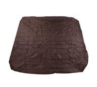 ZASCHMOY Cubierta Antipolvo para Bañera Exterior, Cubierta de Spa Impermeable de Tafetán de Poliéster Recubierto de Plata de 190 Mm, para Lluvia para Bañera Cuadrada, 210x210x30cm, negro. (Café)