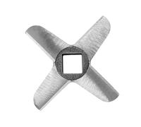 ZASCHMOY Cuchilla para Picadora de Carne de Cocina de Acero Profesional en Forma de Cruz n.° 32, Duradera y Resistente Al óxido con 5 Cuchillas Versátiles, Perfecta para Hacer Salchichas (N° 32)