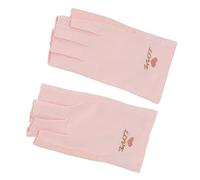 ZASCHMOY de Protección, de Manicura sin Dedos para Lámpara de Luz, con Fibra de Algodón UPF50+ Elásticos Transpirables para Secador de Uñas de Gel y Protector Solar (PINK)