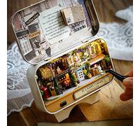 ZASCHMOY DIY Miniature Handmade Box Dollhouse - Buen Tema de Tiempo Antiguo, Ramble en Invierno, Mejora la Coordinación Mano -Ojo, la Decoración Creativa del Hogar (Happy Street Corner)
