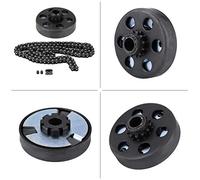 ZASCHMOY Embrague Centrífugo de 3/4 Pulgadas de Diámetro, 12 Dientes #35, Juegos de Tornillos de Cadena para Mini Bicicleta Go Kart de 6,5, Rápida Disipación del Calor, Fácil Instalación