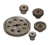 ZASCHMOY Engranaje Recto de Metal Principal Diferencial 64T y 17T/21T/26T/29T Juego de Engranajes de Motor para Coche 1/10 RC, 5 Piezas de Engranajes de Metal de