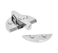 ZASCHMOY Escotilla de Gabinete para Puerta de Barco, Botón Giratorio Redondo de Acero Inoxidable 316, Pestillo Giratorio, Bisagra Resistente, Ideal para Barcos y Puntos de Acceso, 58 Mm de Diámetro