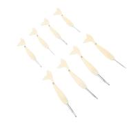 ZASCHMOY Este Juego de Agujas de Crochet de Aluminio con de Cola de de 8 Piezas Presenta un Diseño Ergonómico y Viene en Tamaños que van desde 2,5 Mm a 6,0 Mm, Adecuado para Todos los Proyectos de