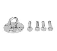 ZASCHMOY Ganchos de Techo de Acero Inoxidable 304, Adecuados para Asegurar Hamacas de Yoga, Columpios y Sacos de Al Aire libre. Soporta Más de 500kg, Incluye 4 Tornillos de Anclaje, Color Plata,