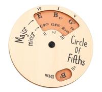 ZASCHMOY Herramienta de Melodía de Madera para el Dominio de la Música - Circle of Fifths Wheel Chord Tool para el Aprendizaje y la Práctica - Ideal para los Músicos de Piano, Guitarra y Ukelele