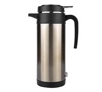 ZASCHMOY Hervidor Eléctrico de Acero Inoxidable para Coche, Termo de Viaje, Botella de Agua Calefactora para Agua Caliente Mientras Viaja, 1000ML, 24V (12V)