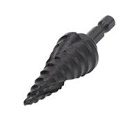 ZASCHMOY HSS de Broca de Perforación de Paso Premium con Ranura de Espiral para Aplicaciones de Metal 5 Pasos Pagoda Agujero de la Pagoda Reamer Diseño de Vástago Hexagonal Negro Duradero para (10