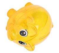 ZASCHMOY Hucha de Plástico Transparente - Caja de Ahorro de Dinero Duradera y Resistente a Roturas para Niños - Lindo Diseño de Cerdo de Dibujos Animados con Tapa - Herramienta de Ahorro Educativa