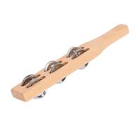 ZASCHMOY [Instrumentos Musicales educativos] de Madera Jingle Bell Stick Toy, Beech Wood & Screence Steel Bell para el Desarrollo Auditivo Infantil en Escuelas y Jardines de Infancia